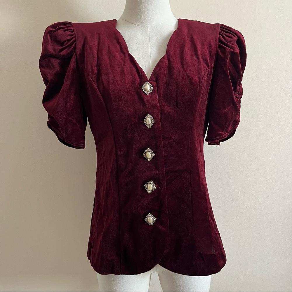 Vintage velvet blouse